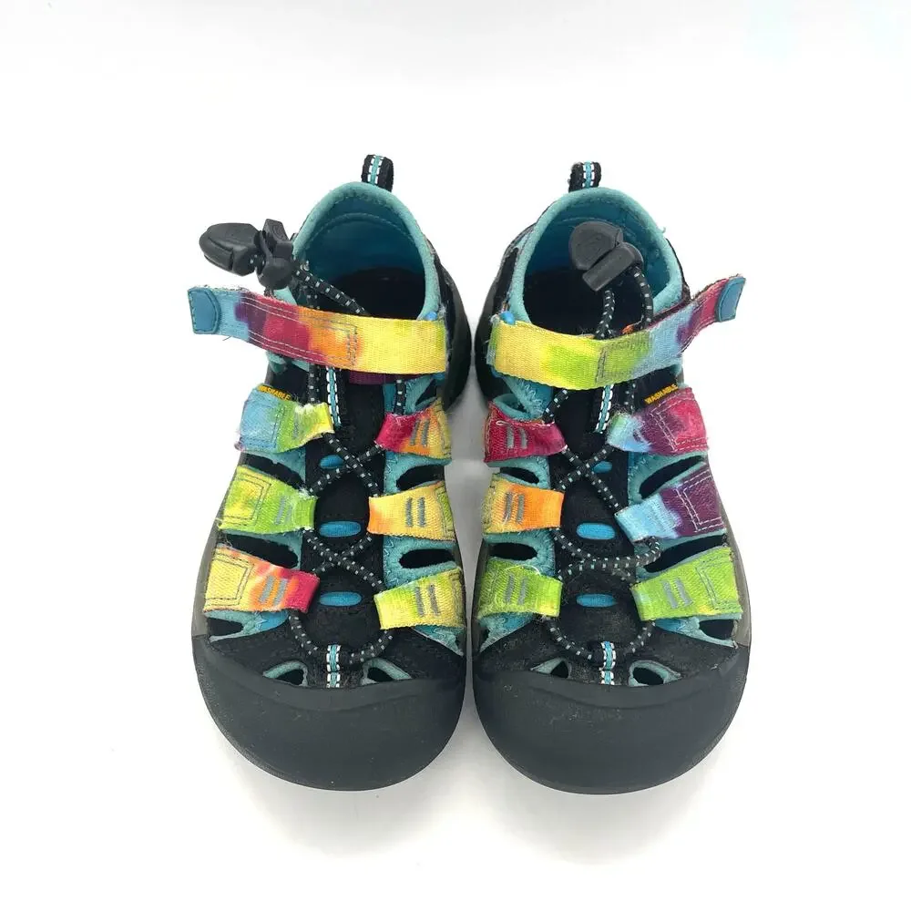Keen Newport H2 Kids Rainbow Tie Dye Colorway Sandals Size 13